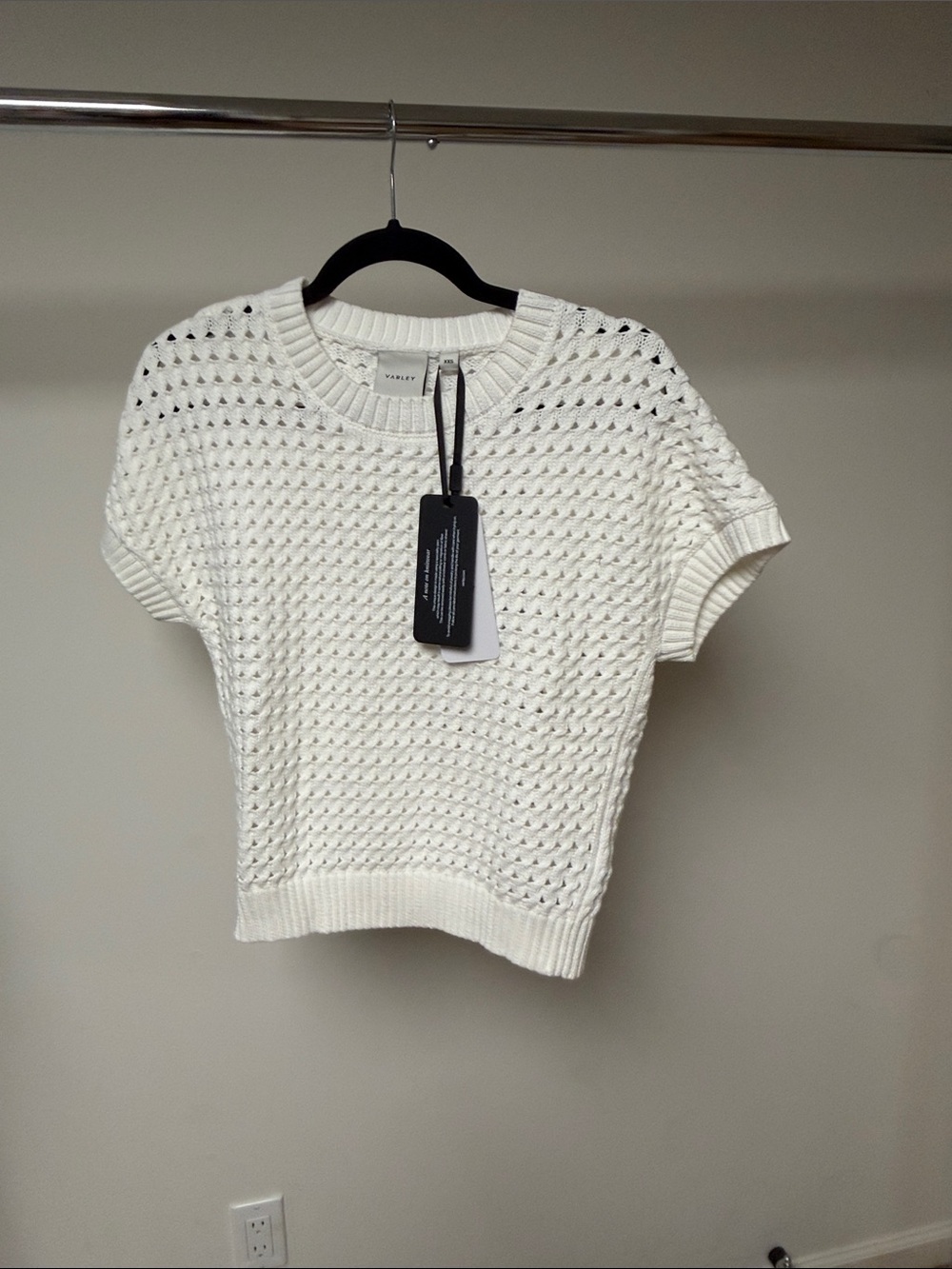 Varley Denny knit top Snow White